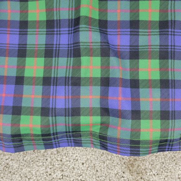 William Murray Athletic Tennis Golf Skort Women M Green Plaid Pockets Activewear - Picture 7 of 13